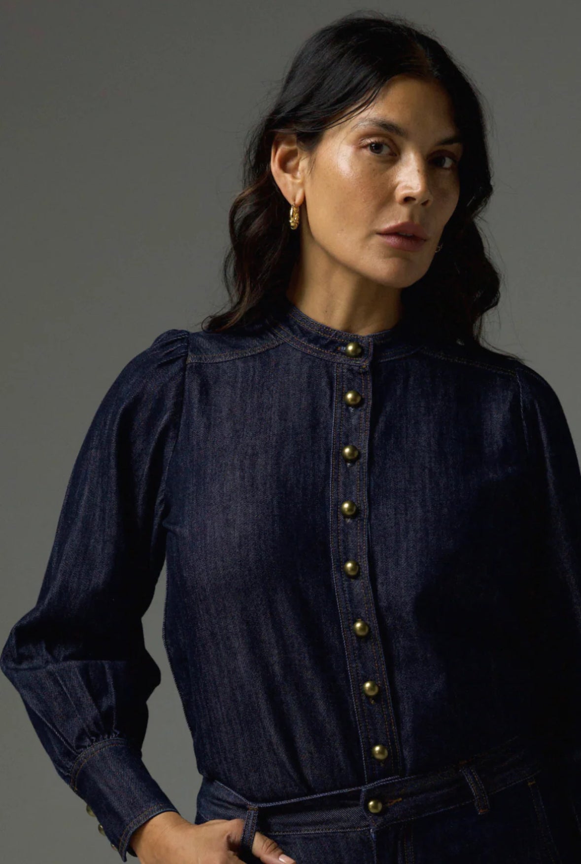 Hanker Top, Dark Denim