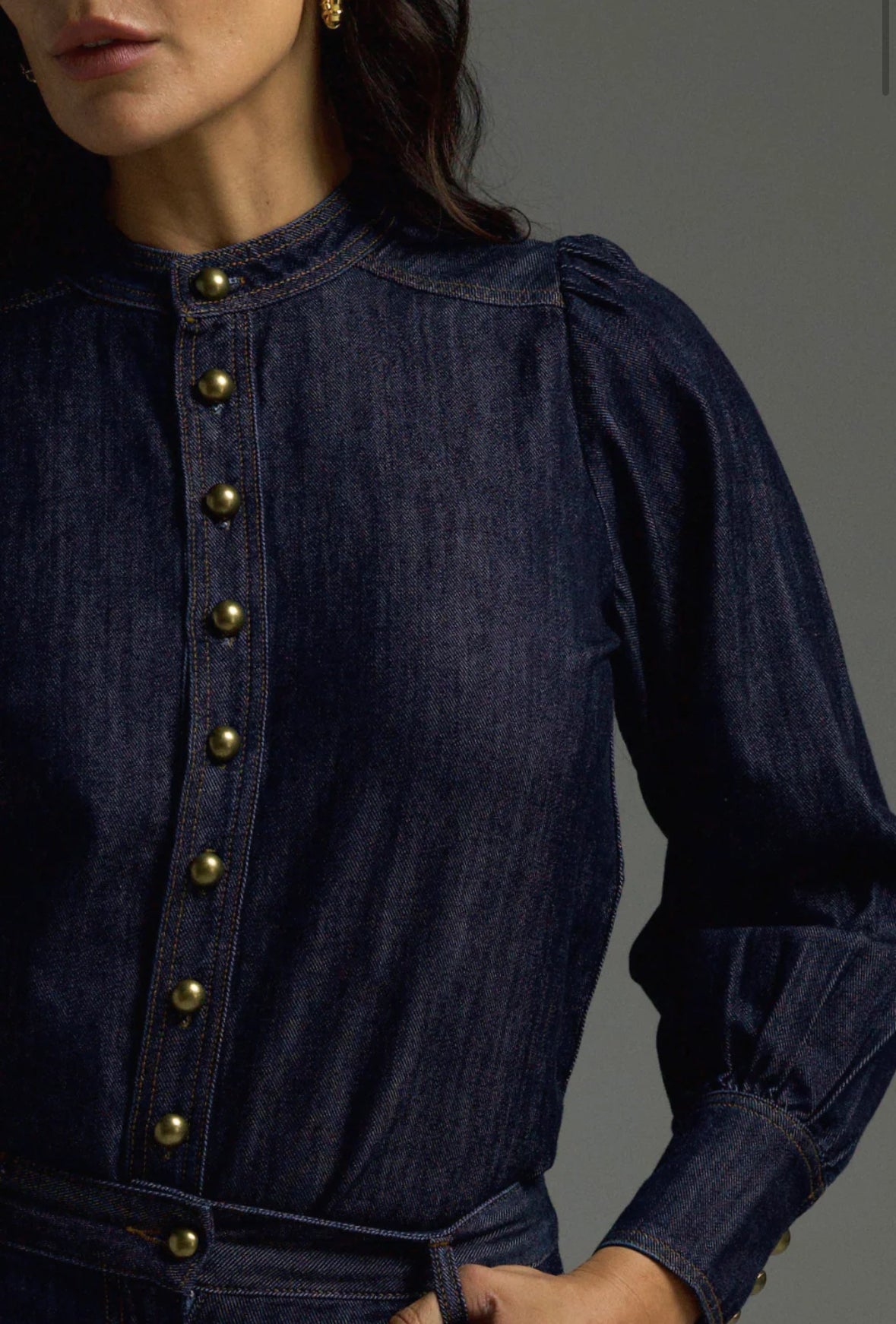 Hanker Top, Dark Denim