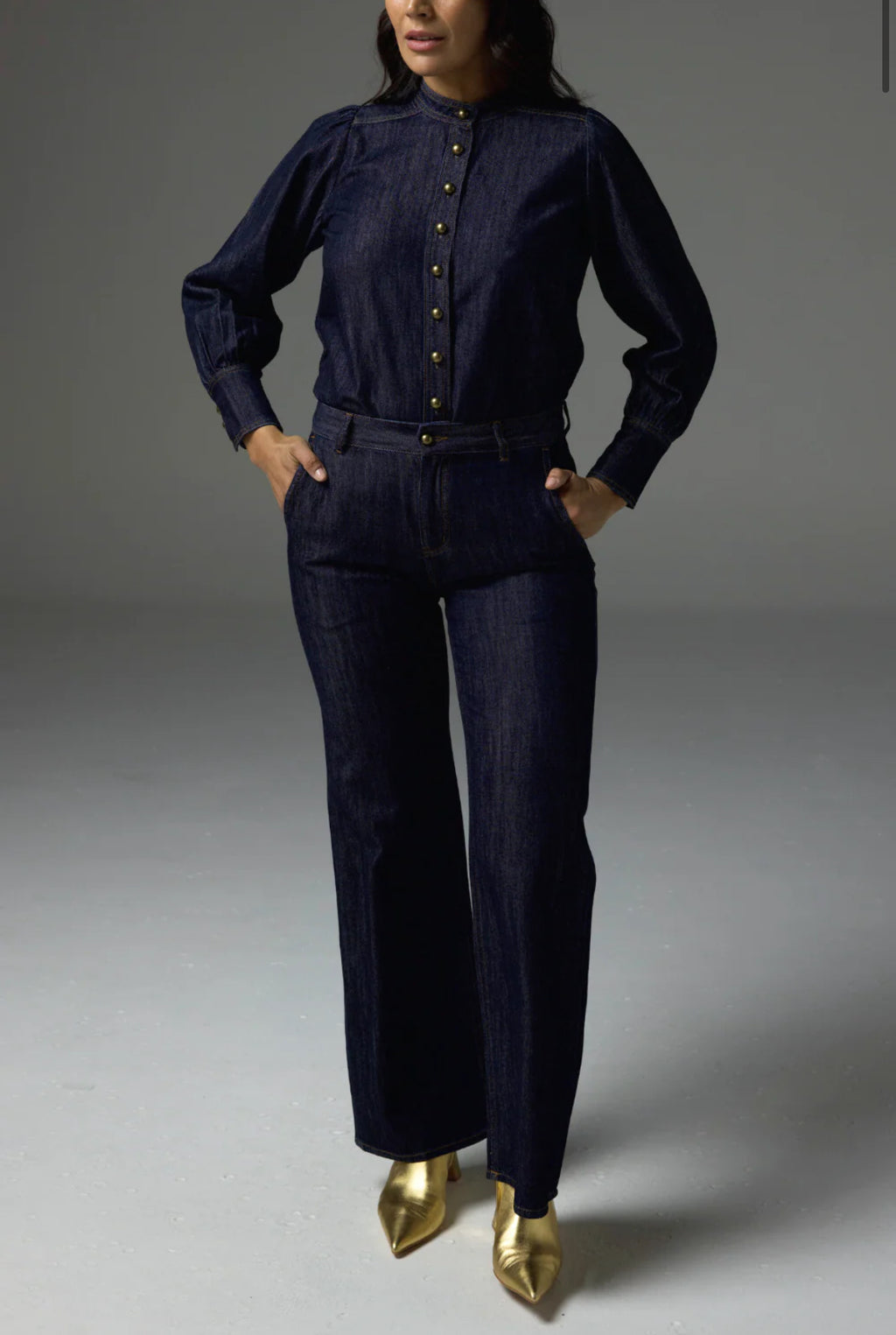 Hanker Top, Dark Denim