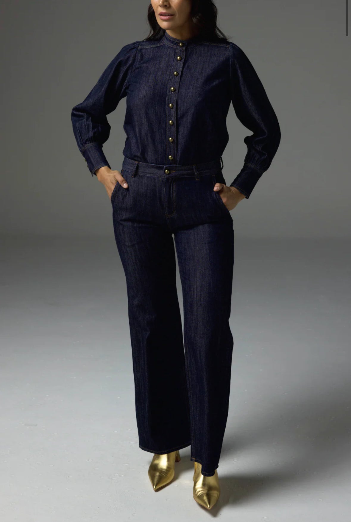 Hanker Top, Dark Denim