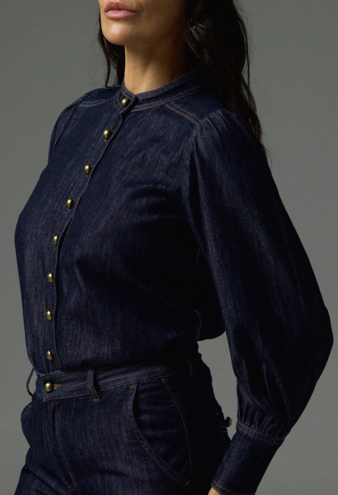 Hanker Top, Dark Denim