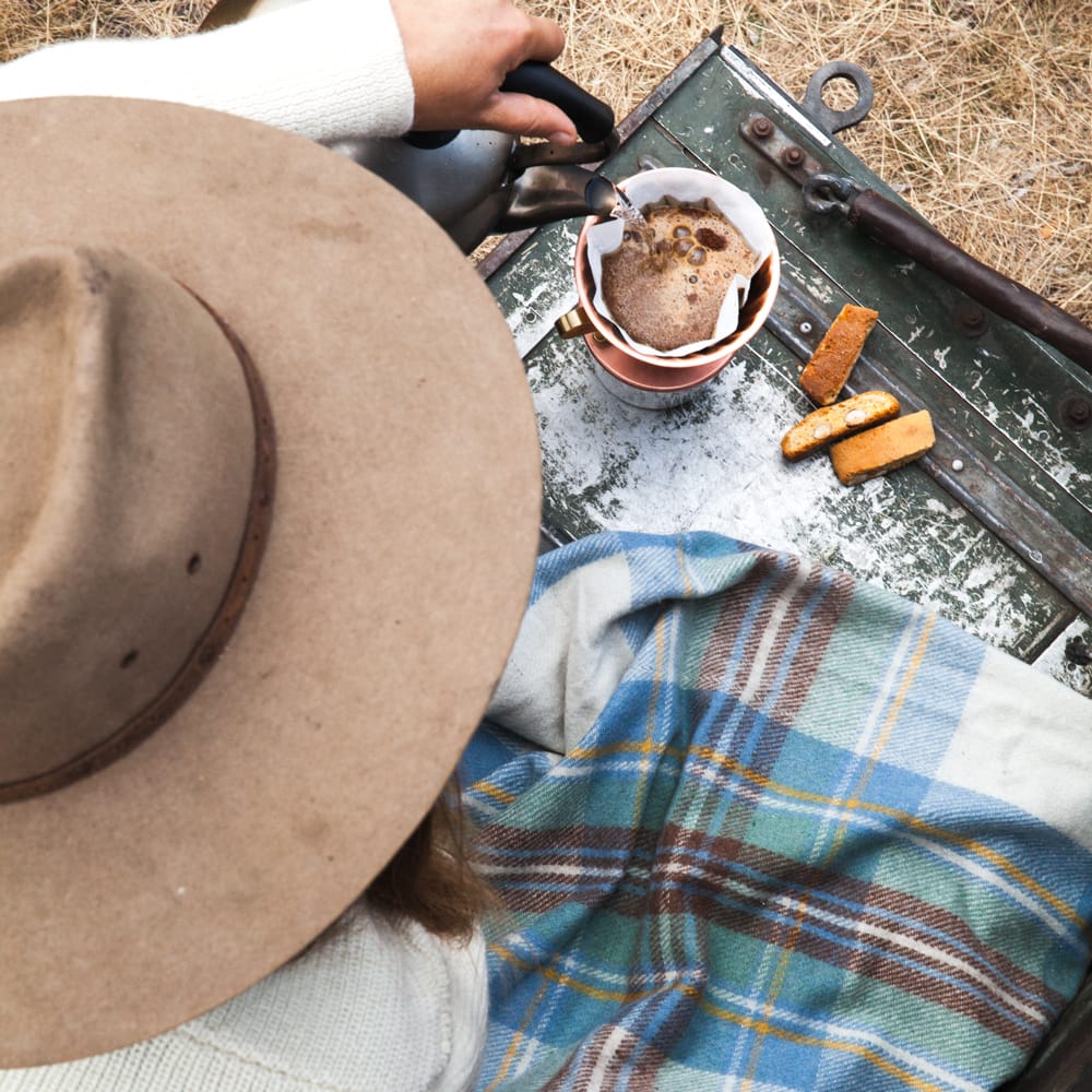 The Grampians Goods Co Heritage Wool Blanket in Spring