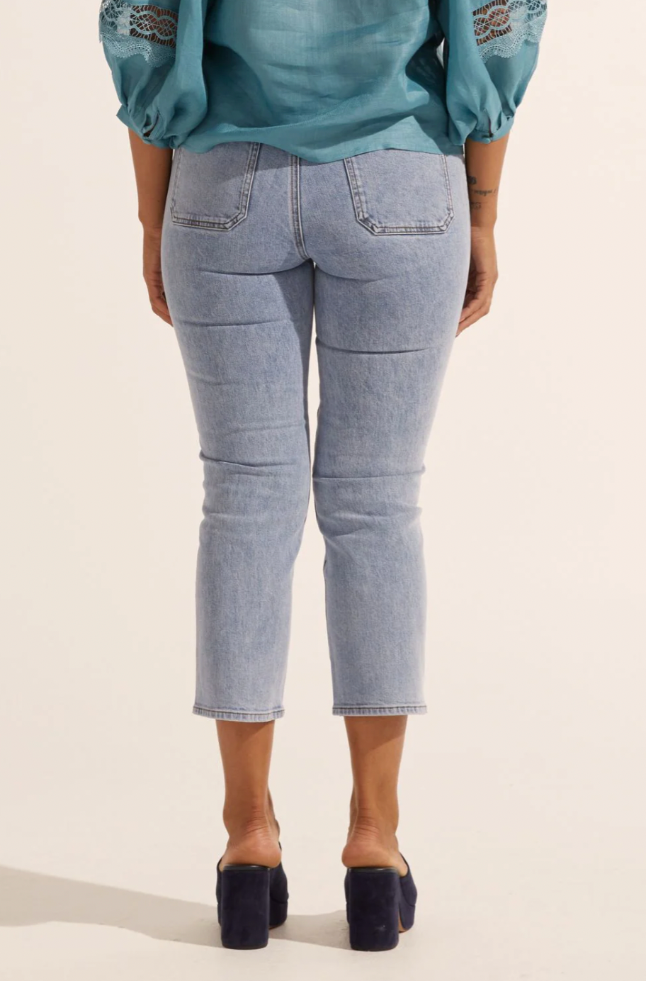 College jean - washed denim