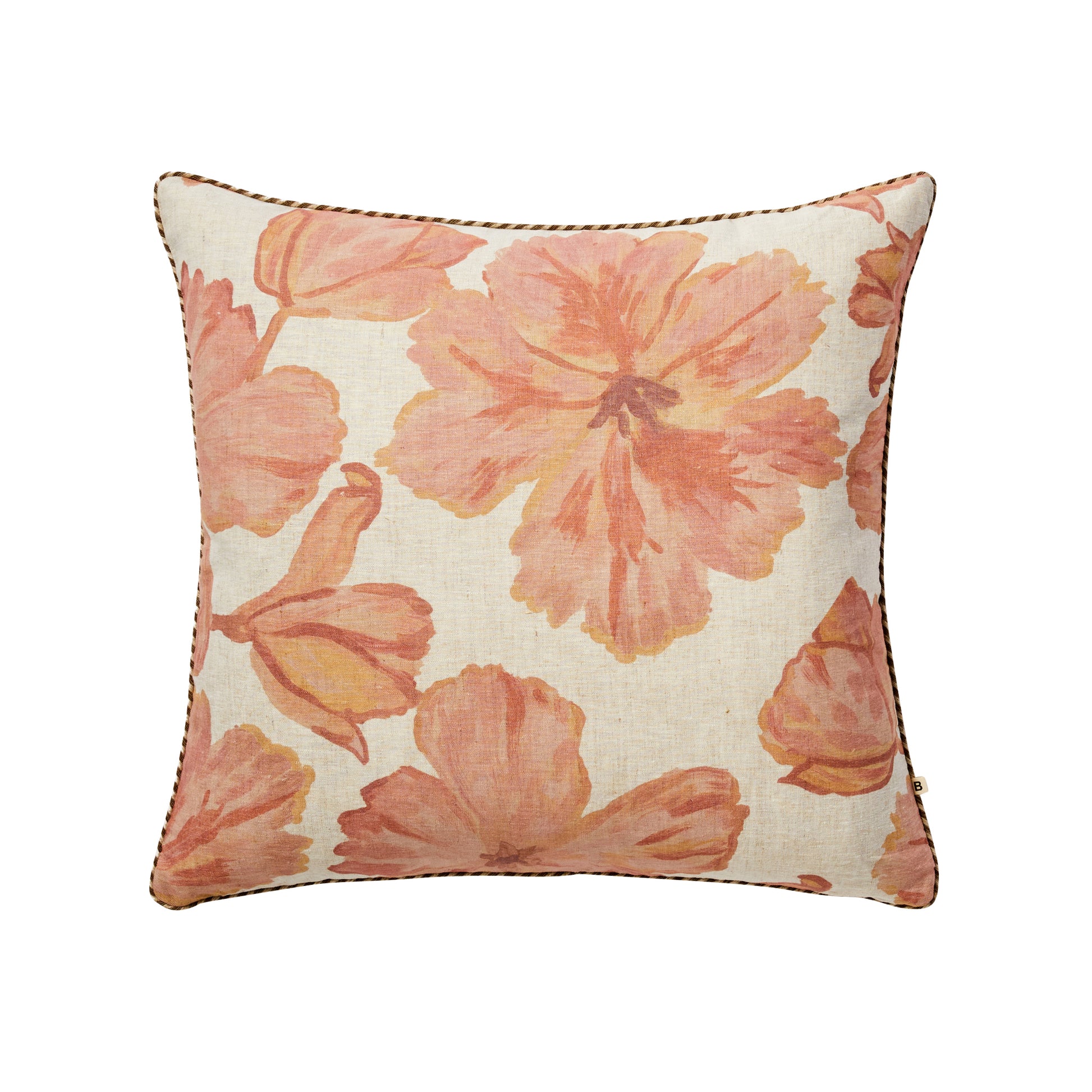 Tulip Cushion, Pale Pink