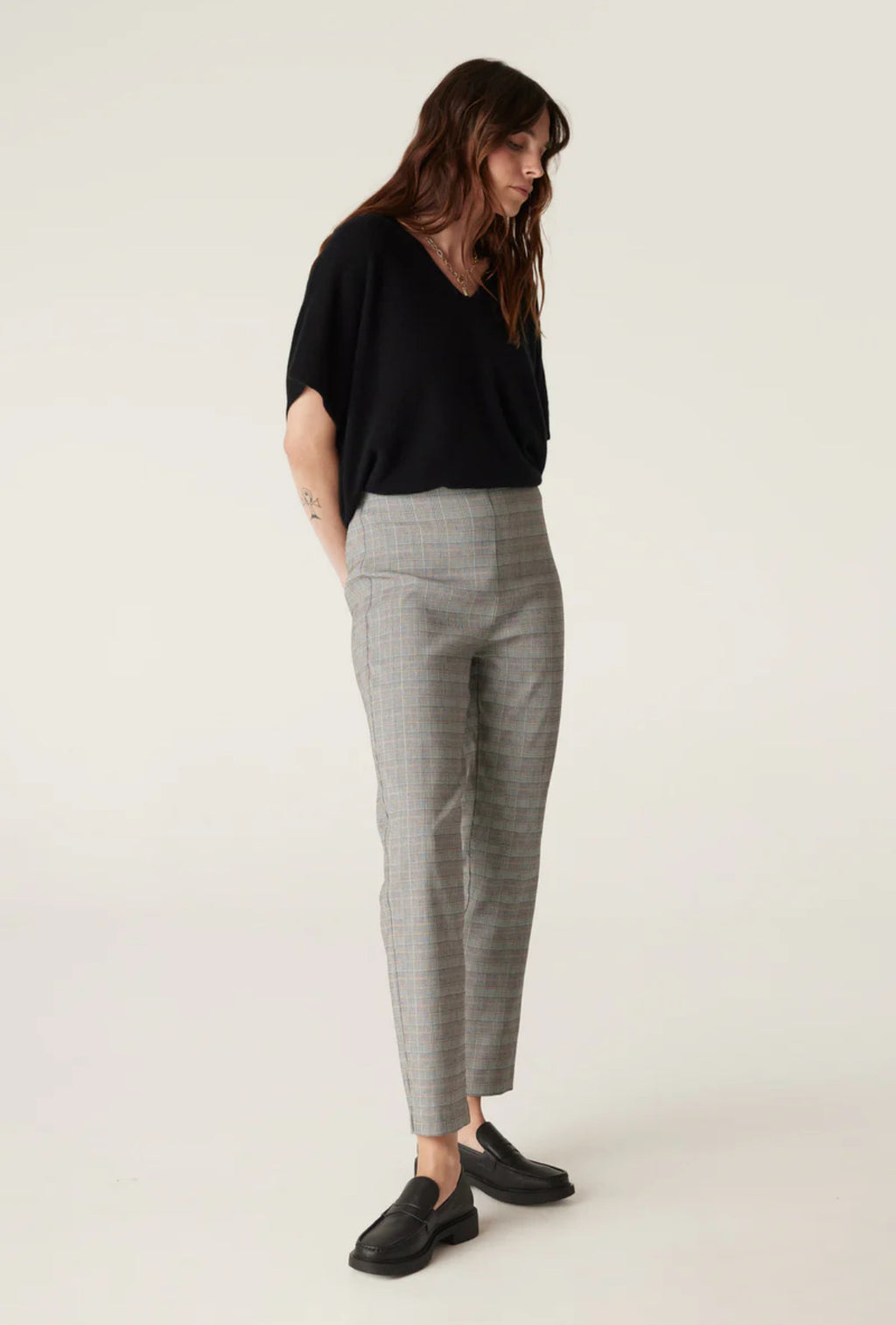 Bell Check Pant, Natural Check
