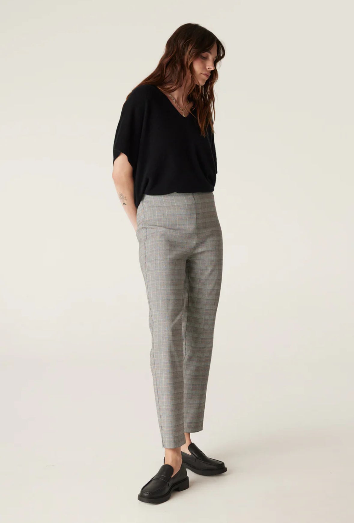 Bell Check Pant, Natural Check