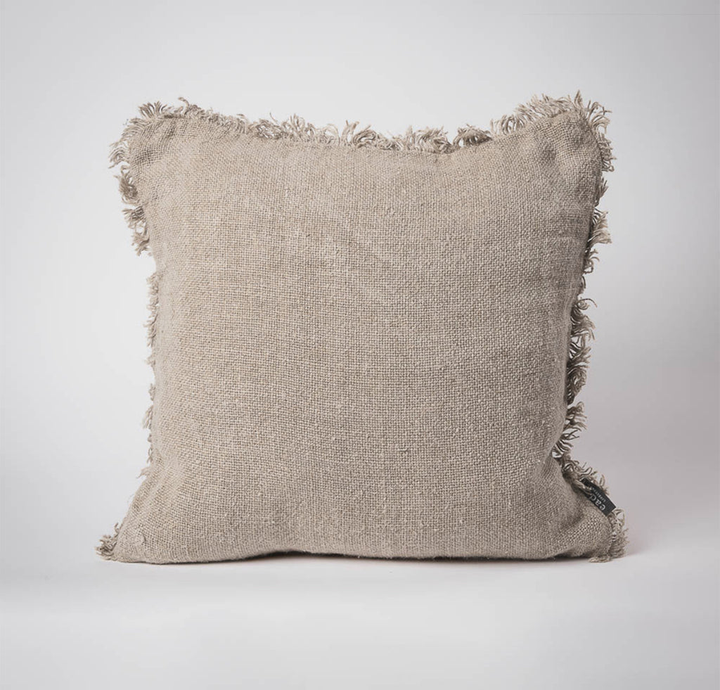 Bedouin Linen Cushion, Natural