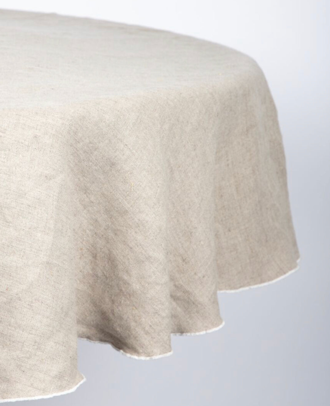 Piama Round Linen Tablecloth