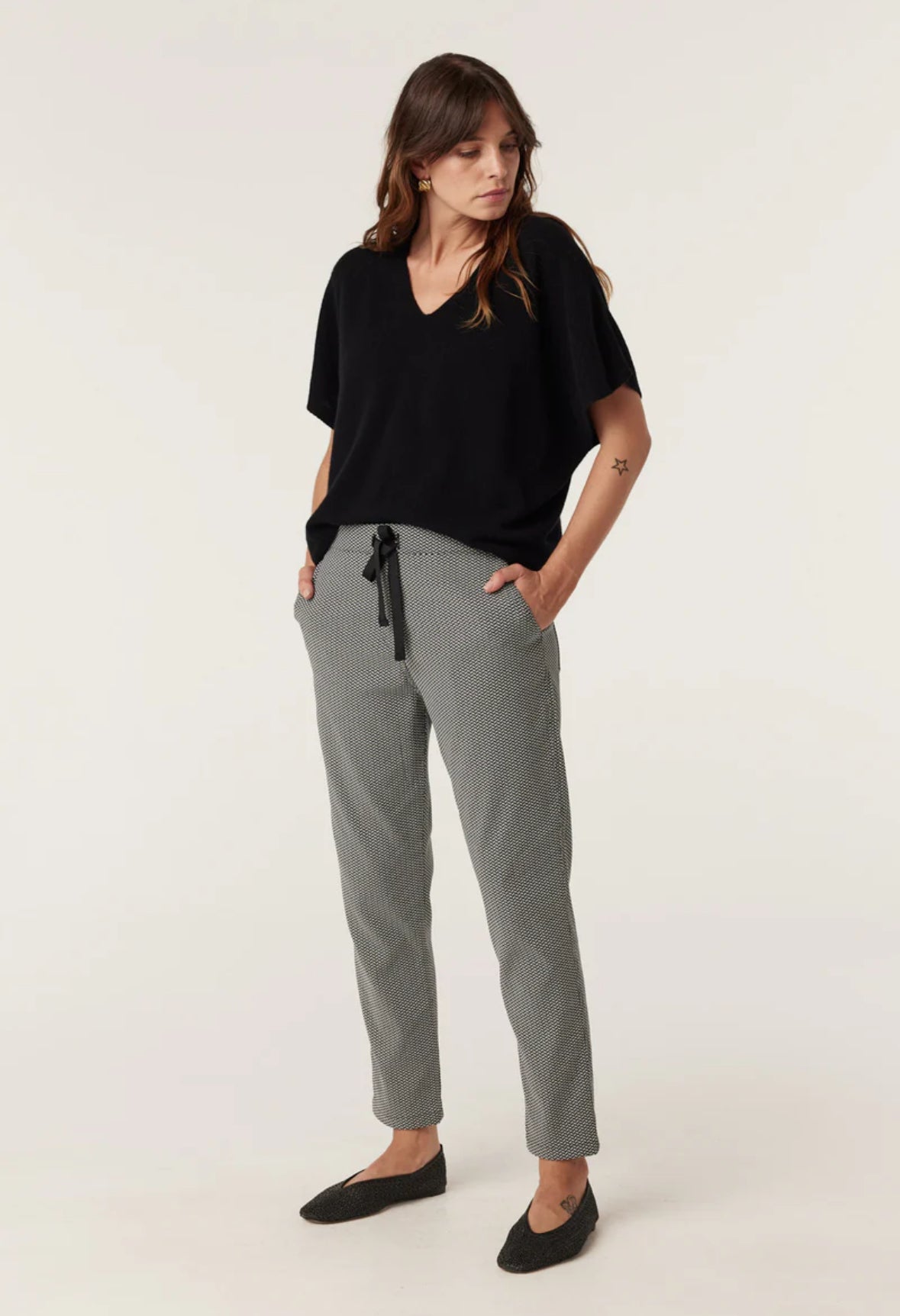 Zoe Jogger, Mono Chevron