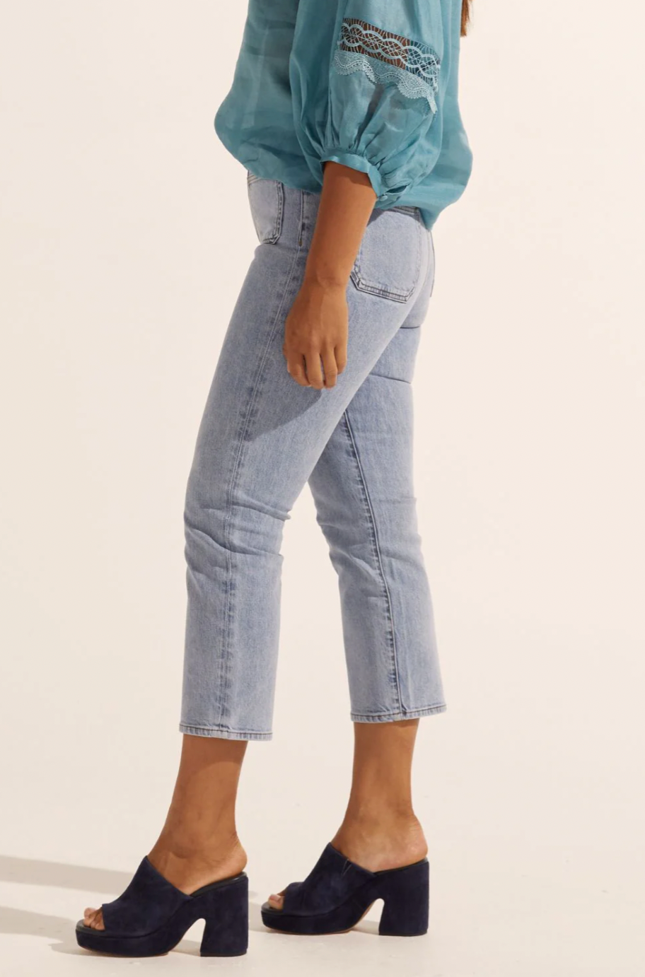 College jean - washed denim