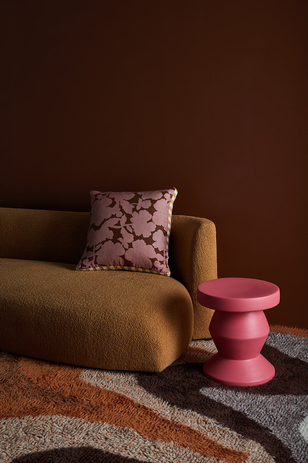 Daphne Cushion, Rose