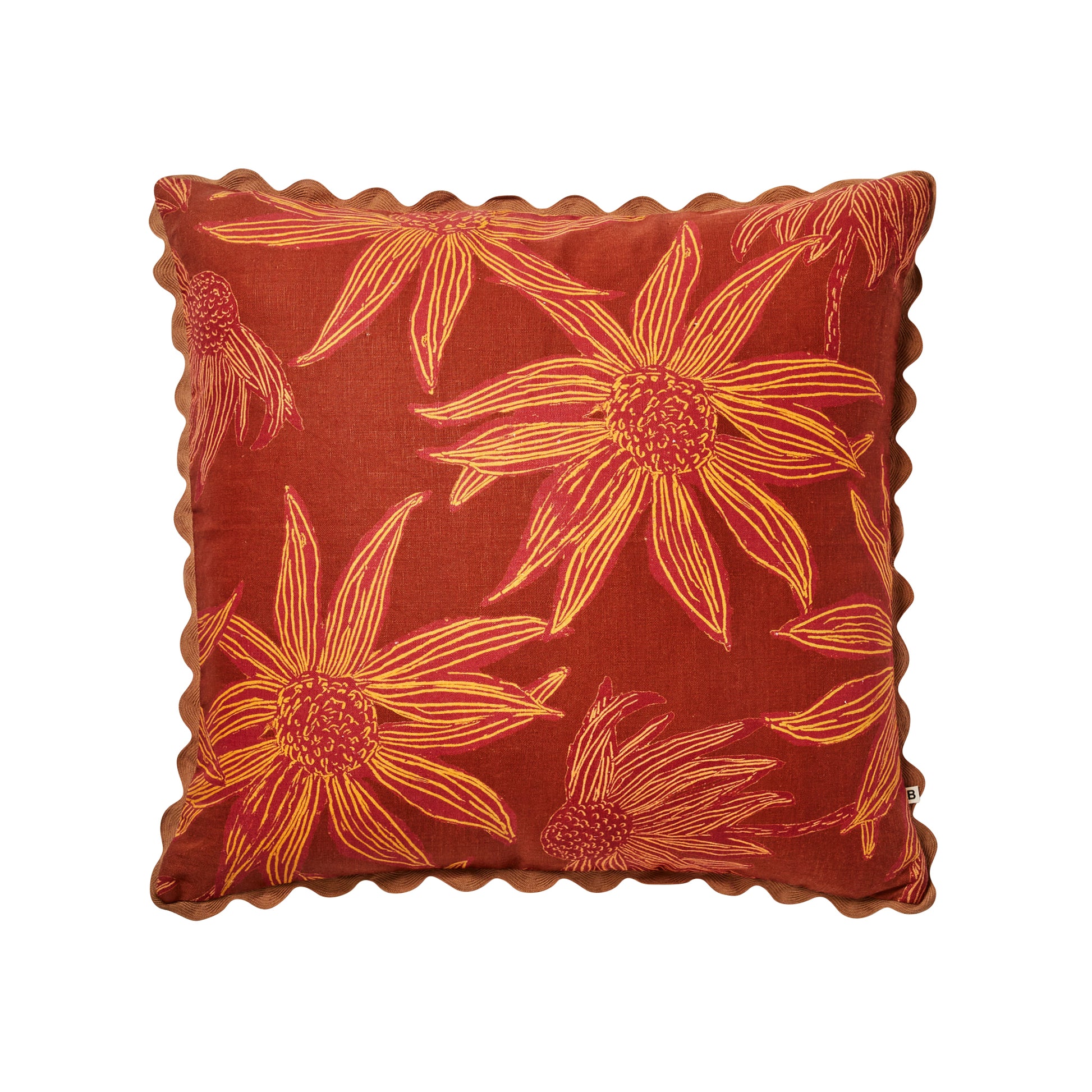 Fiore Cushion, Tan