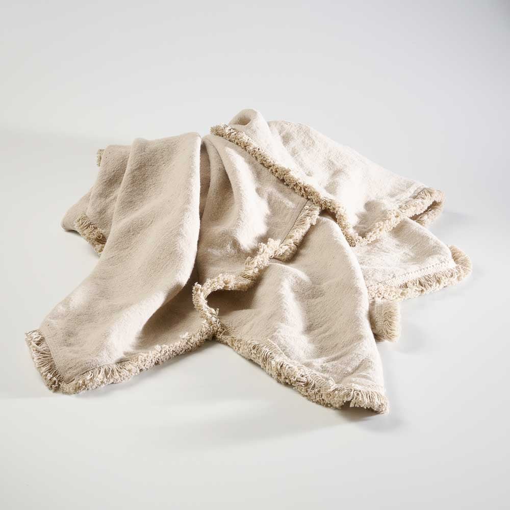 Luca Boho linen throw