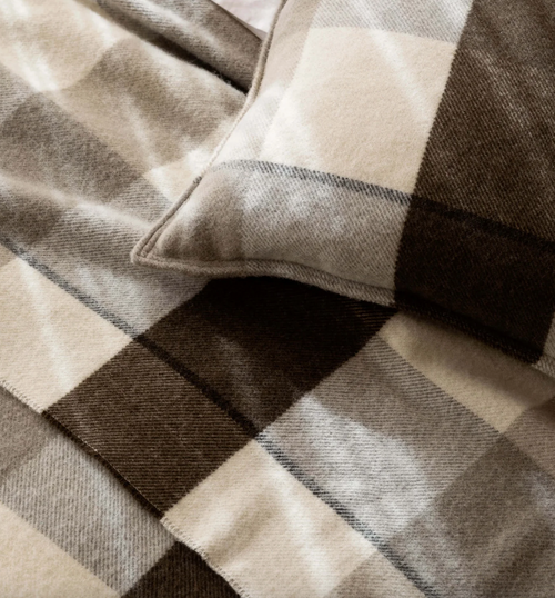 Alby Chocolate Australian Wool Cushion