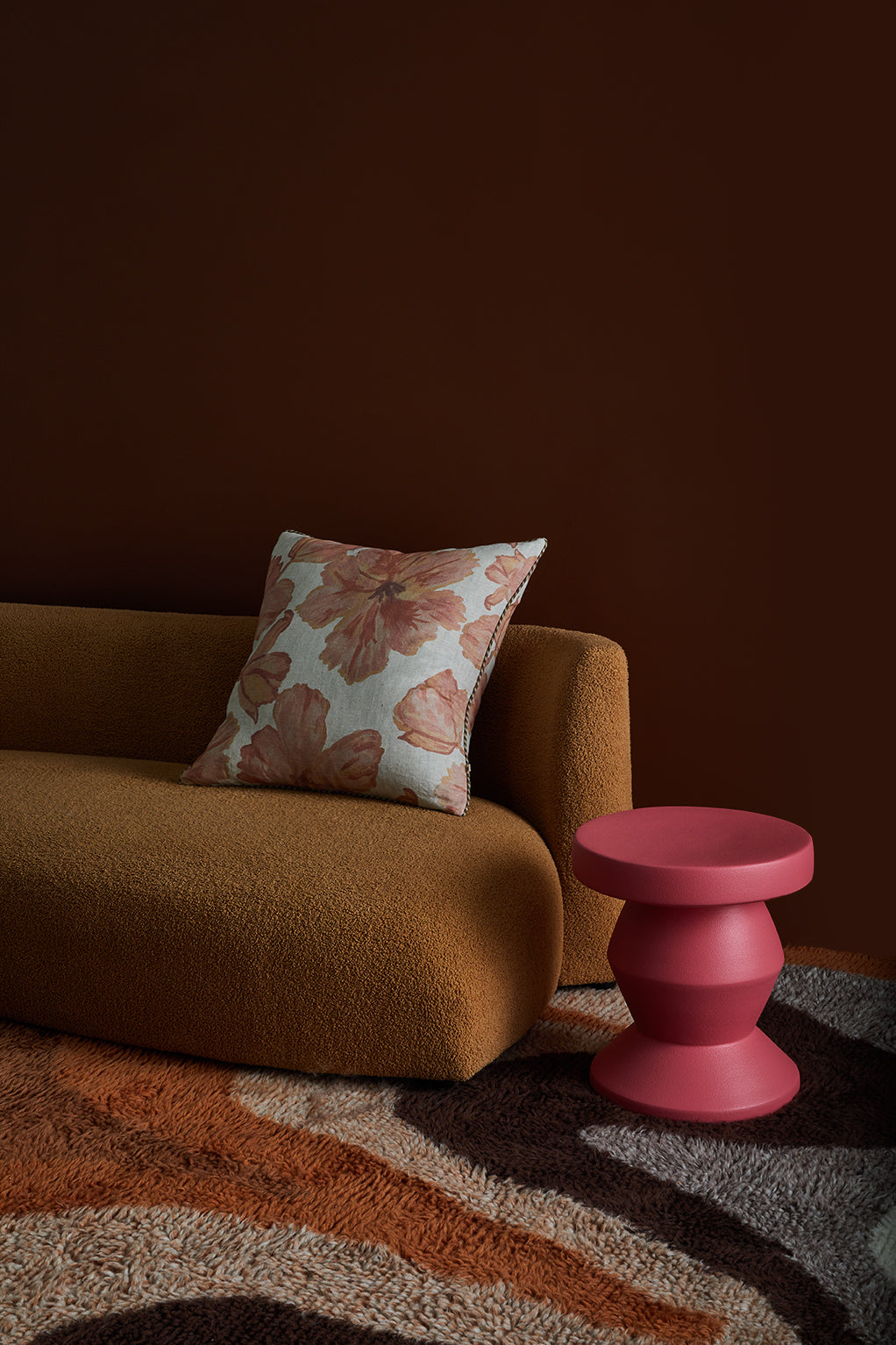Tulip Cushion, Pale Pink